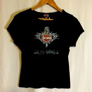 Harley Davidson ✨sparkle✨ Tee
